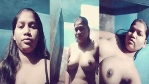 BD sexy girl showing her huge boobs and hairy pussy