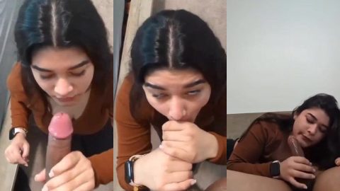 Beautiful Noida office girl satisfying her Manager with spicy BJ and handjob