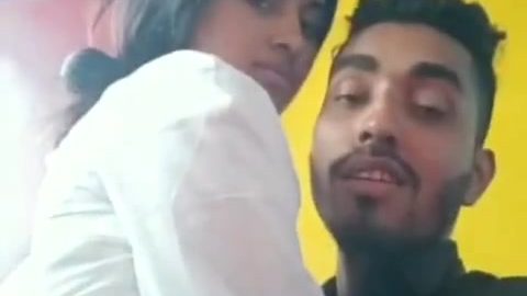 Beautiful desi girl riding bf's cock and kissing romantically