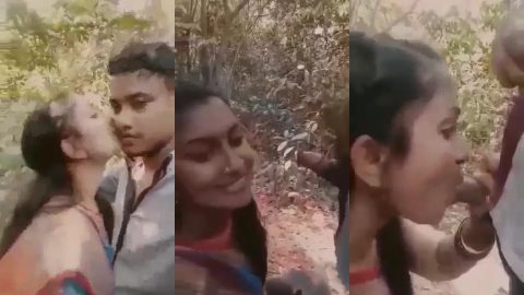 Bengali college girl having spicy blowjob and swallows his cum