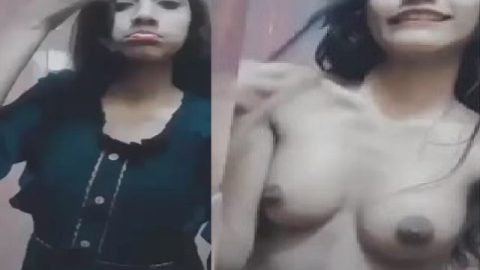 Bengali girl big boobs pressing solo show