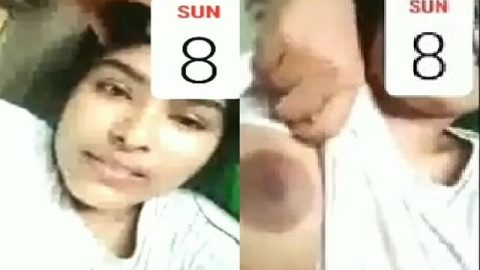 Bengali girl boob show to lover on viral call