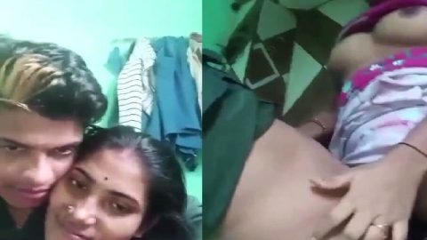 Bengali girl pumping breasts and rubbing fat pussy lips