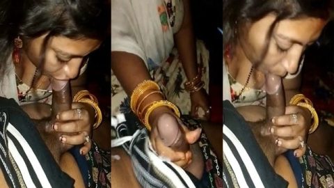 Bihari Bhabhi giving blowjob to hubby