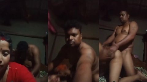 Bihari village bhabhi role-playing first night bride with devar