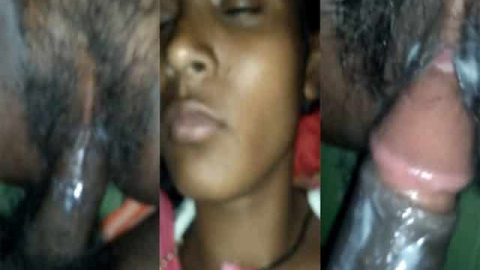 Dehati wet pussy fucking with creampie