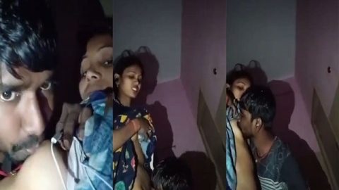 Dehati lover enjoying sex on cam at night time