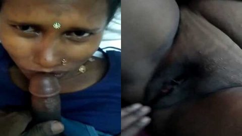 Desi Bhabhi blowjob with pussy licking