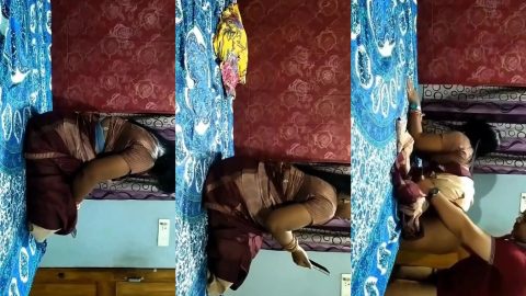 Desi Marathi bhabhi in saree seduced and fucked by horny devar