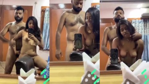 Desi TikToker girl and her mascular hubby hot homemade chudai mms