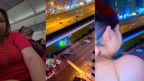 Desi couple fucking and enjoying Bangkok view on honeymoon