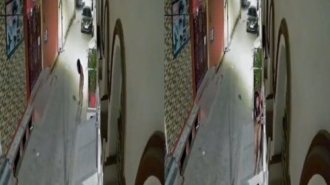 Desi girl caught nude on CCTV cam footage