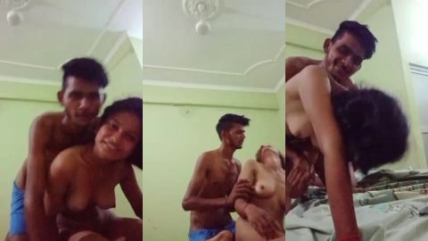 Desi horny couple homemade naughty fucking mms