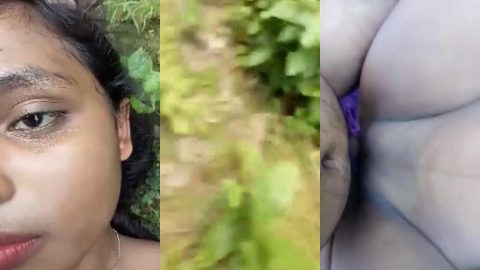 Desi horny girlfriend and boyfriend outdoor sex with hindi talk
