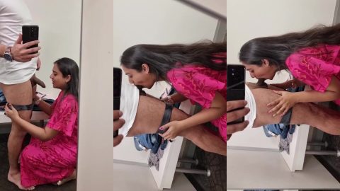 Desi mascular guy getting deepthroat from his married sister