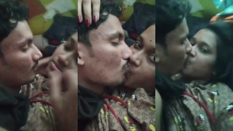 Desi romantic lovers hot kissing with missionary fucking