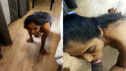 Desi slave girl sucking big dick of master