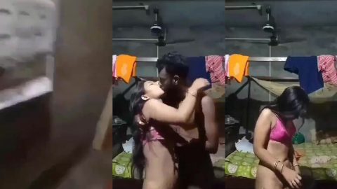 Desperate village housewife satisfying lust from ex-lover