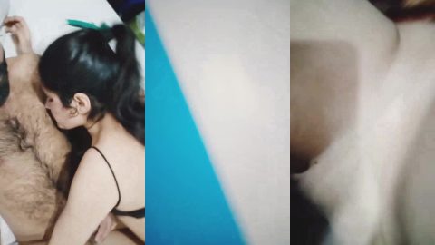 Horny cute wife and hairy husband intense bodyplay and sex mms