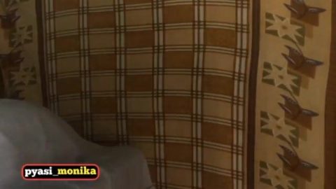 Hot desi Monika hard standing backshot chudai with boyfriend