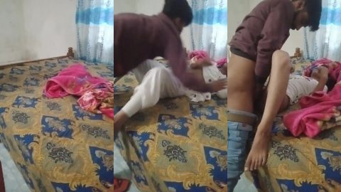 Indian horny siblings illicit passionate sex while no one at home