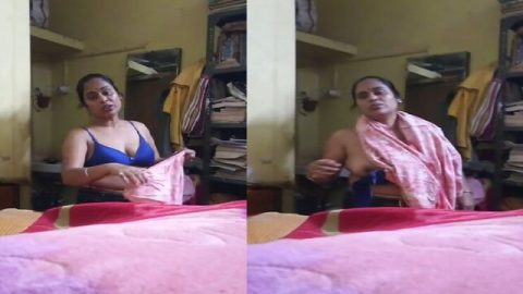 Indian wife dress change in hidden sex cam