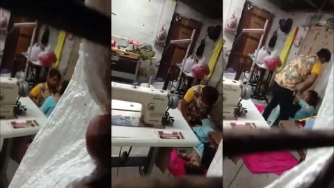 Kanpur horny girl intense BJ and fuck in tailoring shop hidden mms
