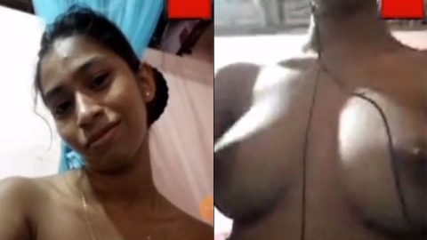 Lankan girl nude MMS selfie