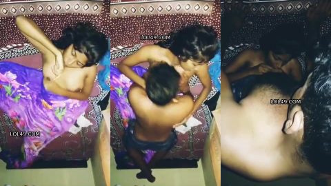 Madurai college couple hot romance and blowjob on bed
