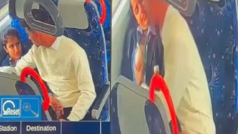 Meerut metro train CCTV caught college girl boob sucking