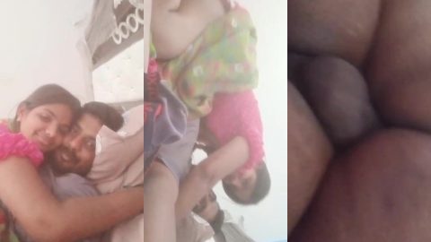 Newwed Telugu wife in saree talking and riding husband's dick