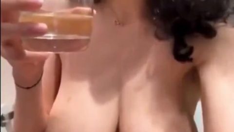 Noida's lusty girl drink her own pee viral clip