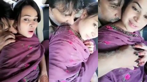 Pakistani driver of MP romancing with whore girl in car