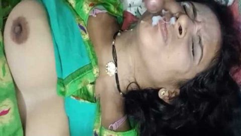 Punjabi Bhabhi getting cum facial after fucking