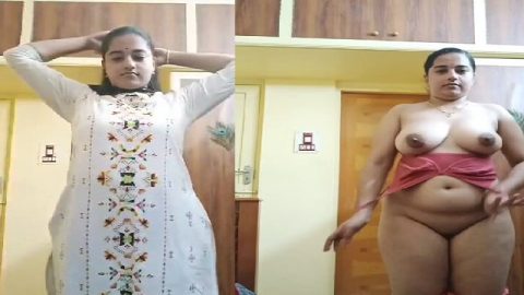South Indian busty beauty viral striptease FSI sex
