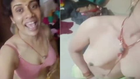 Tamil aunty nude selfie in viral FSI xxx MMS