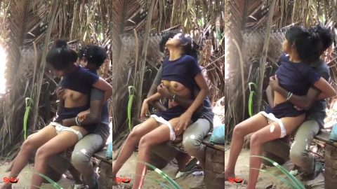 Tamil crazy couple viral outdoor fucking and boobs squeezing mms