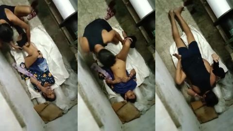 Tamil husband caught his cheating wife fucking with lover in cctv camera