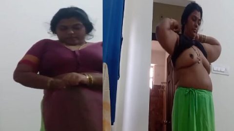 Telugu aunty sex affair dress change hidden cam