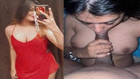 Beautiful girl loves blowjob giving to lover FSI sex
