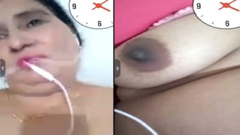 Big boobs MILF naked video call chat with client