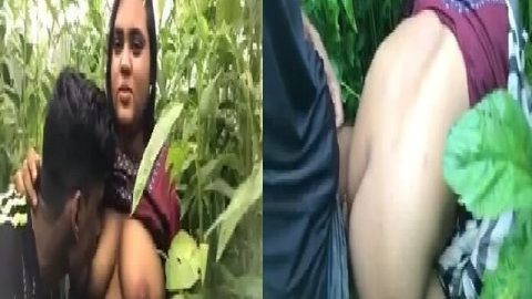 Big boobs feeding girlfriend outdoor sex MMS