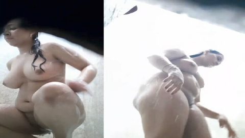 Big boobs sister bathing caught by horny brother