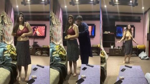 Big booby Paki Randi striptease nude dance show