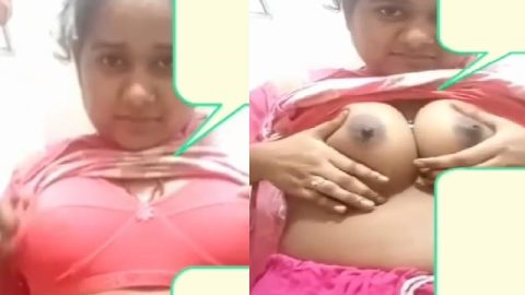 Cheating chubby wife topless viral video calling lover