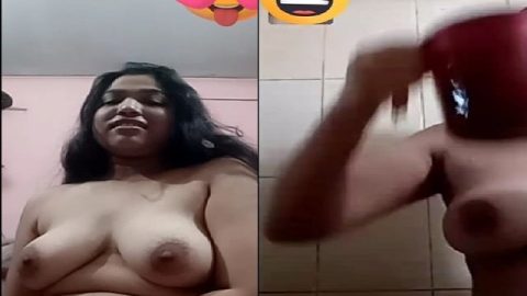 Chubby girlfriend nude bath viral video call