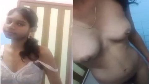 College girl in bathroom viral nude MMS unseen
