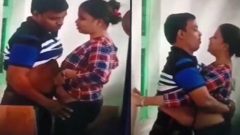 Couple fucking in standing desi viral MMS