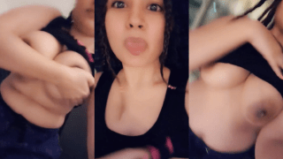Cute Indian GF Live Call Boob Tease Rub