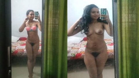Hairy pussy mallu hot girl standing naked viral MMS